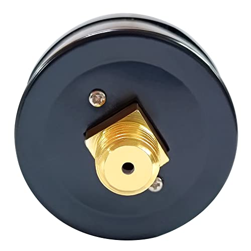 Image of Beduan Air Pressure Gauge for Air Compressor 2 inch Dial Center Back Mount, 1 /4 inch NPT,0-160 Psi (Pack of 2)