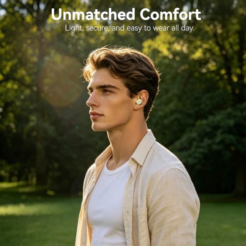 Image of TOZO T10 Bluetooth 5.3 Wireless Earbuds, Deep Bass Stereo, 55H Playtime, App EQ Customization, Wireless Charging Case, IPX8 Waterproof, Ergonomic Fit for in-Ear Headphones