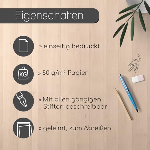 younikat 3er-Set Privatrezepte für Ärzte I DIN A6 I 50 Blatt Rezeptblock blanko neutral zum Abreißen I dv 636