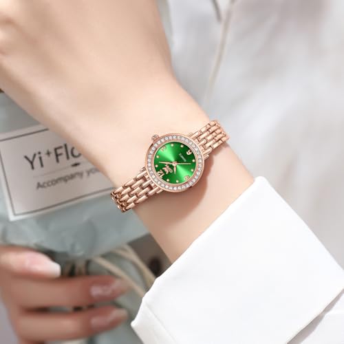 Image of OPK Wacthes for Women Bracelet Dress Easy to Read Stainless Steel Ladies Watches for Female Small Watch Waterproof Luminous Date