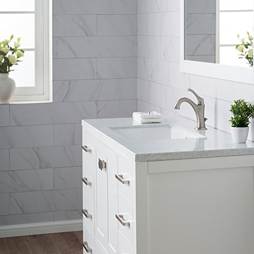 KRAUS Elavo 23-inch Rectangular Undermount White Porcelain Ceramic Bathroom Sink with Overflow, KCU-251 by Kraus - Image 4
