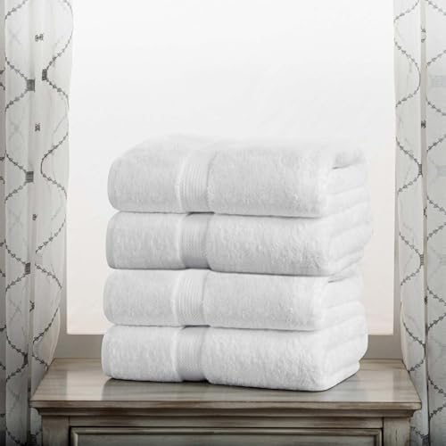 Egyptian Cotton Bath Towel Set of 4 Ultra Soft