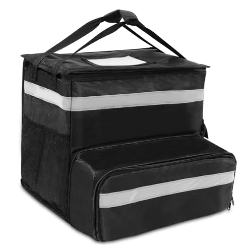 FUNOMOCYA Insulation Backpack for Food Large Capacity Food Warmer Bag Backpack Pizza Bag for Oxford