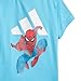 Adidas Unisex-Baby Adidas x Marvel Spider-Man Sportswear T-Shirt Set, Bright Cyan/White, 12 Months