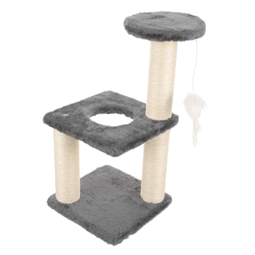 Abaodam Household Kitten Scratching Post Secure Reusable Cat Scratcher Board for Indoor Play Exercise Stylish Design for