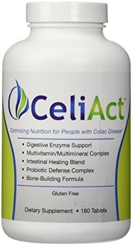 CeliAct - Optimizing Health for People on a Gluten-Free Diet - 180 Tablets by CeliAct