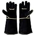 SILOLA Guantes Guantes de Soldadura eléctrica Guantes Anti-escaldado de Alta Temperatura para Horno de microondas con Barbacoa (Tamaño: 40 cm)