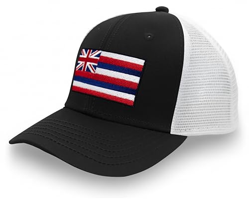 Image of International Tie State Hat for Men and Women, Adjustable Snapback Trucker Baseball Cap with Embroidered Patch