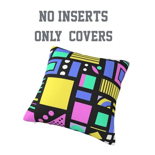 Housse de coussin canapé 60x60 taies d'oreillers déco chambre géométrique - 8
