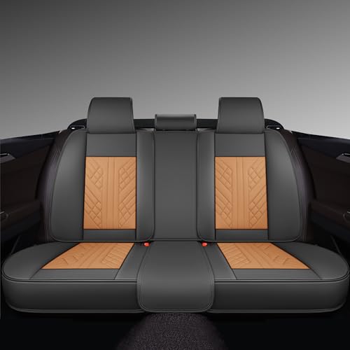 Image of GXT Bench Seat Cover, Premium Faux Leather Bench Seat Covers for Trucks - Universal Fit for Most Sedans SUV Pick-up Truck, Durable for Long Lasting Protection(Earth Yellow and Grey)