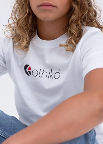 Ethika Boy's Graphic Tee | Logo -White-3