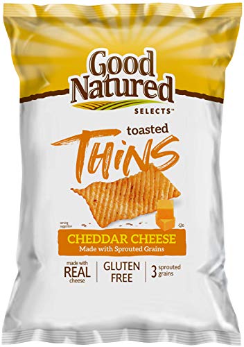 Good Natured Selects Gluten Free Baked Thins (Multi Grain Cheddar 7.5 oz., 3 Bags)