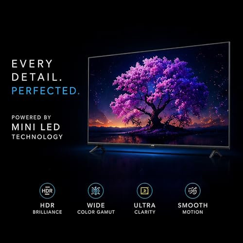 Image of VW 165 cm (65 inches) 4K Ultra HD QLED Smart Mini LED Google TV VW65MINIQ1