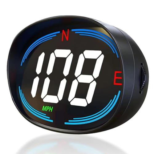 SinoTrack HUD GPS Speedometer Universal Car Heads-up Display 2.7inch MPH Speed Meter with Compass Over Speed Alarm for All Vehicle USB Connect Plug and Play