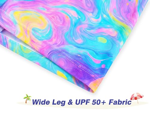 Image of Girls Swimsuits Two Piece Tankini Multicolor Bathing Suits with Boyshort Summer Beach Swimwear Set