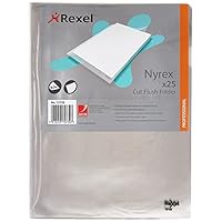 Rexel Nyrex Folder Cut Back A4 Blue Ref 12131BU [Pack Of 25 - View #6