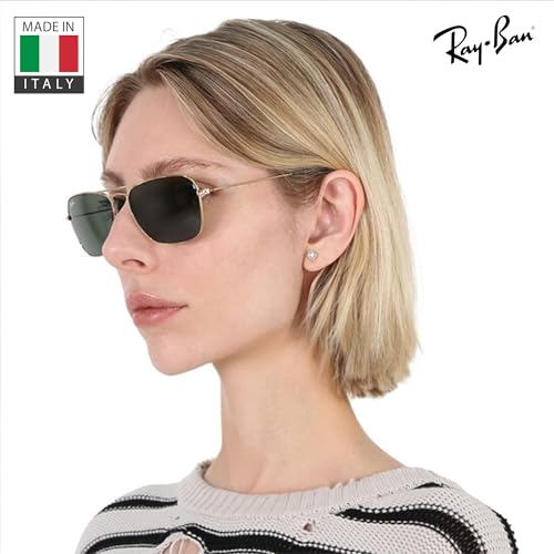 Image of Ray-Ban RB3136 CARAVAN Square Shaped Sunglasses for Men & Women with Official RAYBAN Eyewear Kit