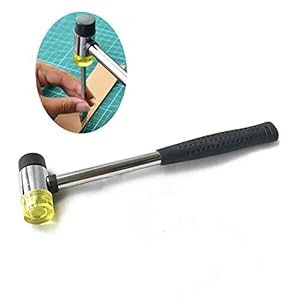 Small Rubber Mallet Hammer, Double-Faced Rubber Hammer for Jewelers Kid or women Usage or Light Tapping Work Non-Slip