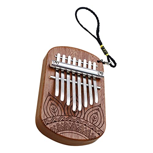 HANABASS Finger Piano Portable Key Wooden Thumb Piano for Music Lovers Easy to Play Lightweight Design for Beginners and Musical Present