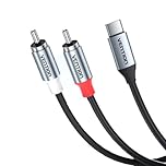 VENTION USB Type C to 2 RCA Audio Cable USB C RCA Cable 2rca Jack Stereo Adapter Cable Dual Cinch Plug Y Cable for Home Theater Amplifier DVD TV Speaker Hi-Fi Laptop (1M/3.3ft)