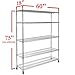 Seville Classics UltraDurable Heavy Duty NSF Solid Steel Wire Rack Storage Unit Organizer for Garage, Warehouse, Office, Restaurant, Classroom, Kitchen, 5-Tier Shelving, 60