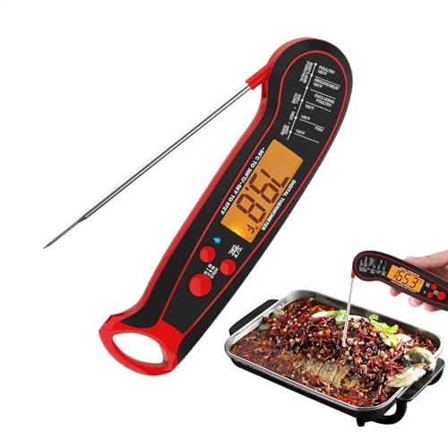 Termómetros de lectura instantánea para cocinar,Termómetros de carne digitales | Termómetros de alimentos impermeables Termómetros de carne digitales - Termómetros de cocina retroiluminados de estatal
