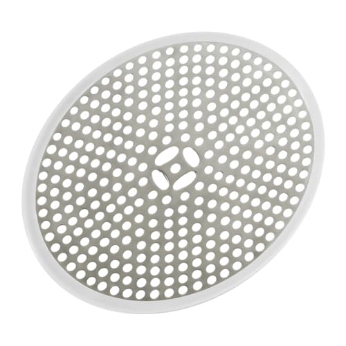 HOLIDYOYO 1Pieza Cubierta de Drenaje de Inoxidable con Protector de Pelo y Anillo de Fregaderos y Duchas Duradera y Práctica Cocina