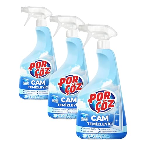 Porcoz Cam Temızleyıcı Sprey 500 ML (3 Paketi)