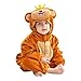 Unisex Baby Animal Onesie Long Sleeve Furry Jumpsuit One-Piece Romper Girls Boys Cute Cosplay Costume for 1-4 Years