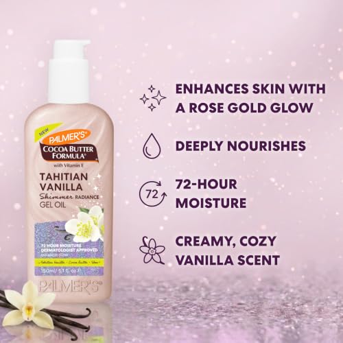 Palmer's Cocoa Butter Formula, Tahitian Vanilla Shimmer Gel Oil (5.1 fl oz) - image 4