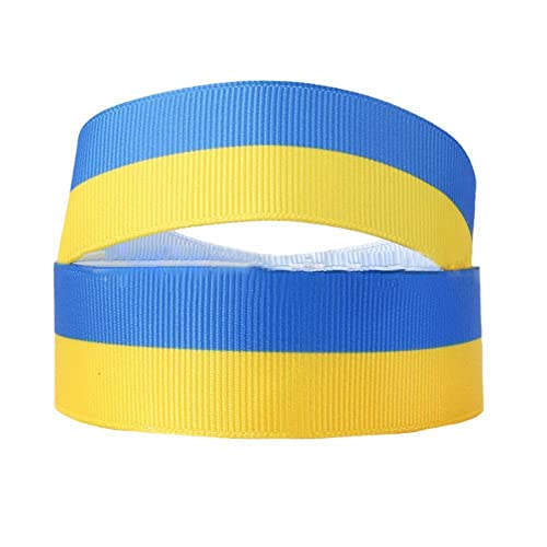YZL Cinta ucraniana, rollos de cinta azul y amarilla, 9 mm/25 mm, 5 cintas de apoyo ucraniano