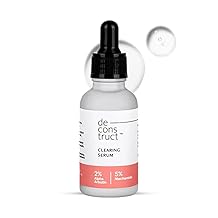 De.construct Niacinamide Clearing Serum | Multi-Benefit Serum for Pigmentation, Acne Marks, Dark Spots & Tanning | Tested for Oily & Sensitive Skin | 5% Niacinamide + 2% Alpha Arbutin | 30ml