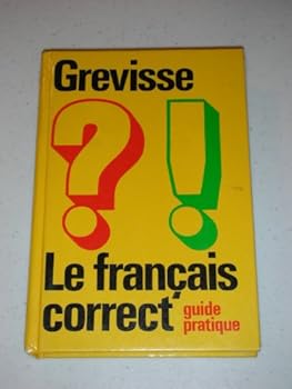 Hardcover Grevisse Le Francais Correct Guide Pratique Book