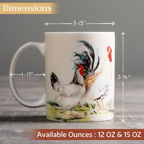 Maison d' Hermine Campagne Basse- Cour Coffee Mug 12 Ounce