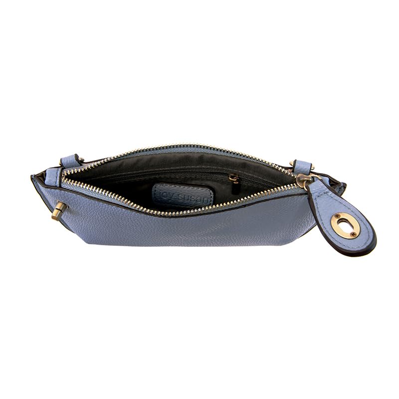 Image of Joy Susan Women's Fashion Purse Mini Crossbody Wristlet Clutch Handbag - Periwinkle