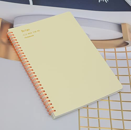 Spiral Notebook, 4 Pcs 4 Color 9.8 Inch X 6.9 Inch B5 Thick Plastic Hardcover 7Mm College Ruled Paper 80 Sheets (160 Pages) Journal For School And Office Supplies (4 Pcs B5) #TOP7