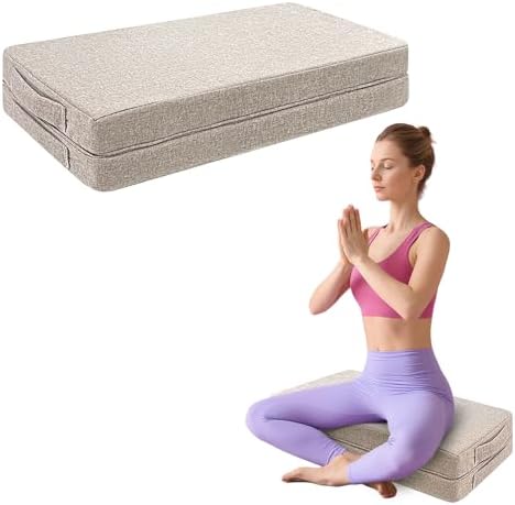 Almofada retangular de ioga almofada de espuma cunha meditação tr...