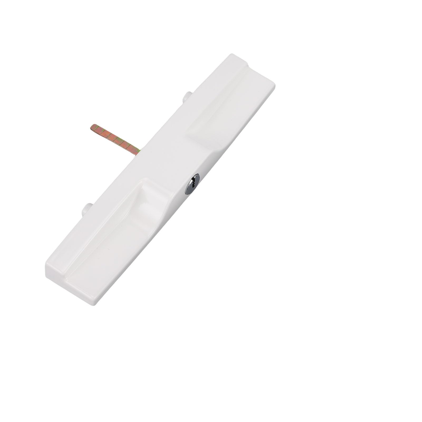 Generic Zestaw Klamek do Drzwi Tarasowych Przesuwnych z Zamkiem Wpuszczanym Łatwy w Użyciu do Drzwi o Grubości od 1-1/2 Cala -3/4 Cala Biały Stop Aluminium