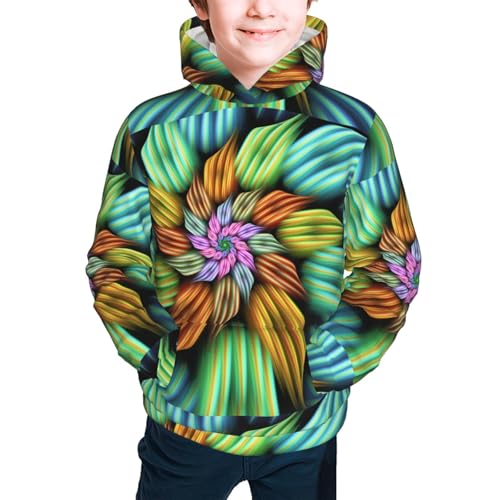 Hippie Style Kid Hoodies Boys Sweatshirts Girls Pullover with Pocket3