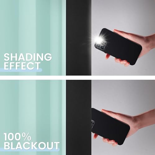 Image of Galaxy Home Decor Premium True Blackout Curtains for Long Door 9 Feet Long 100% Light Block | Thermal & Noise Insulation | Black Back Coating | Pack of 1 | Sky