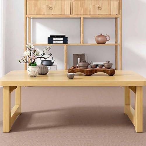 Mesa de centro pequeña de madera de 70 cm para aprovechar espacios estrechos 3