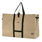 キャプテンスタッグ(CAPTAIN STAG) アウトドア 大型収納 トートバッグ ビッグバッグ 収納ケース付き バックル付き 170L カーキ&ブラック UE-669