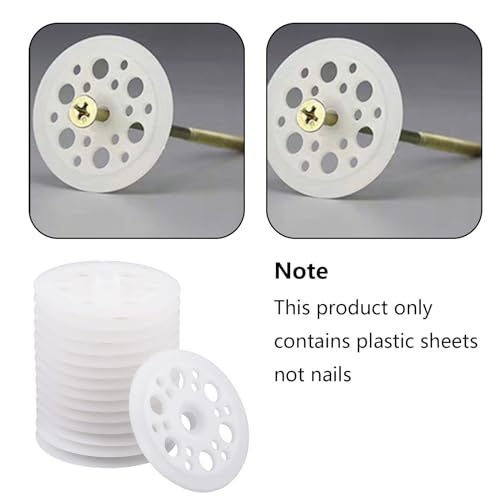 ANBOO Polypropylene Flat Plastic Washers, Pack of 200, 45mm, Round, Ideal for Insulation Boards - Image 3