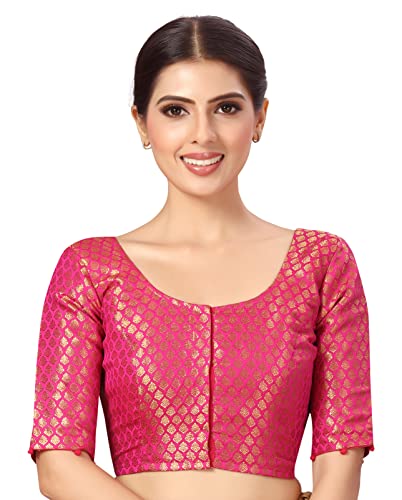 Image of Studio Shringaar Women's Polyester Elbow length sleeves Blouse