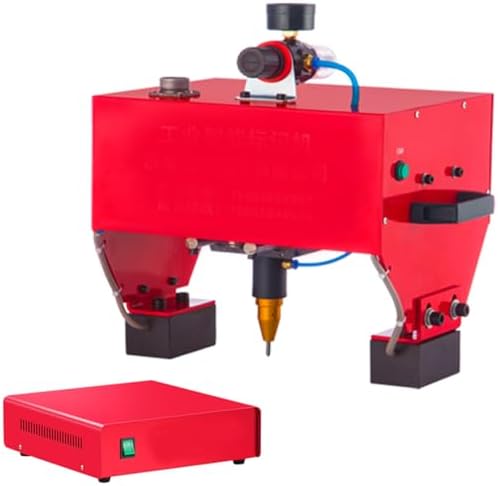 Pneumatic Dot Peen Marking Machine - Heavy-Duty Engraver for VIN Codes & Numbers on Large Metal Parts Like Car Chassis - Durable Pneumatic Marking Tool