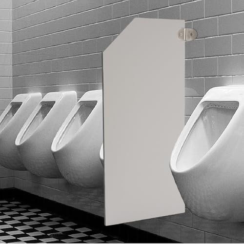 Mampara divisoria para urinario de baño público montada en pared