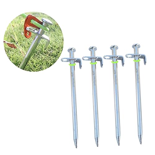 Estacas para carpas resistentes toldos piquetas Toyvian con fluorescente 5