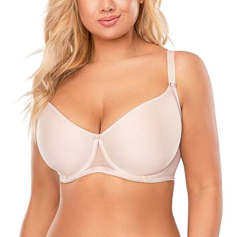 Vivisence Underwired Padded Bra 1046, Beige,42E Cover
