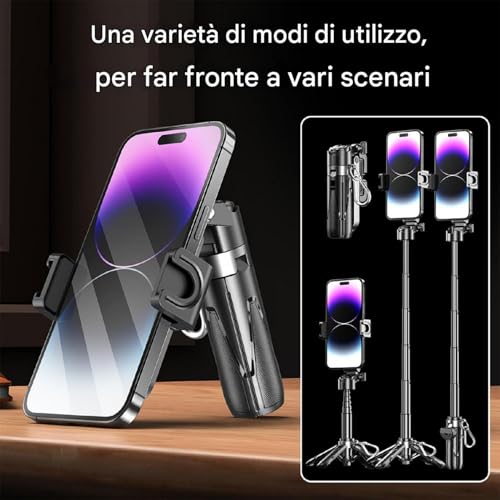 Trípode para teléfono remoto inalámbrico compacto y extensible 6