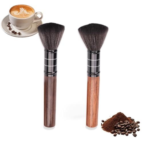 COYUN 2 Pcs Pinceles Baristas, Pinceles de Café, Cepillo Cafetera, Herramienta de Café para Barista, Accesorios Cafe para Máquina de Espresso para El Cocina Molinillo de Café Máquina de Espresso